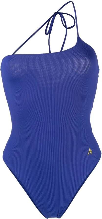 The Attico Asymmetrisch badpak Blauw