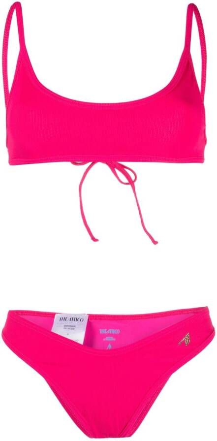 The Attico Bikini met ronde hals Roze