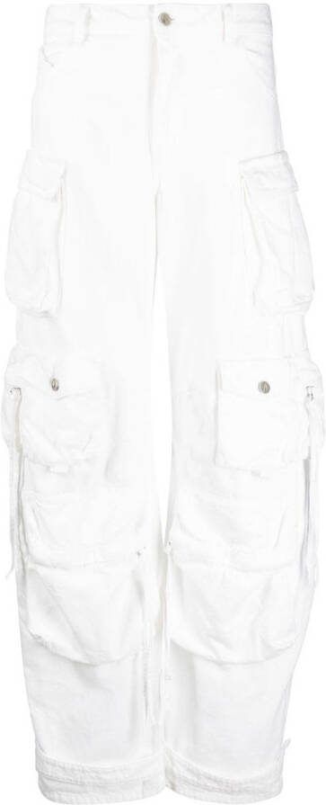 The Attico Cargo broek Wit