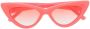 Linda Farrow x The Attico Vanessa zonnebril met cat-eye montuur Roze - Thumbnail 1
