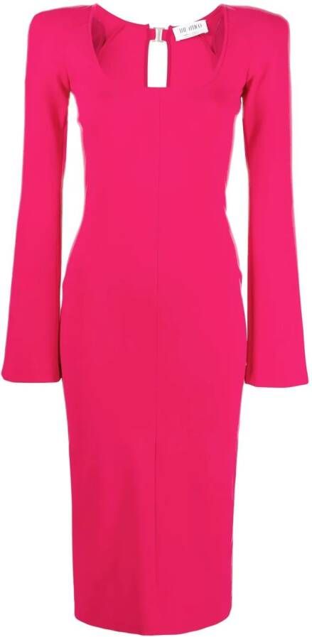 The Attico Getailleerde jurk Roze