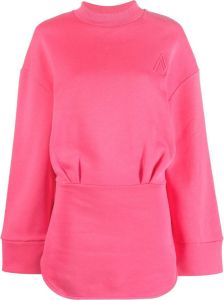 The Attico Getailleerde sweaterjurk Roze