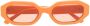 Linda Farrow Irene zonnebril met ovaal montuur Oranje - Thumbnail 1