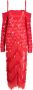 The Attico Jada sequin-design midi dress Rood - Thumbnail 1