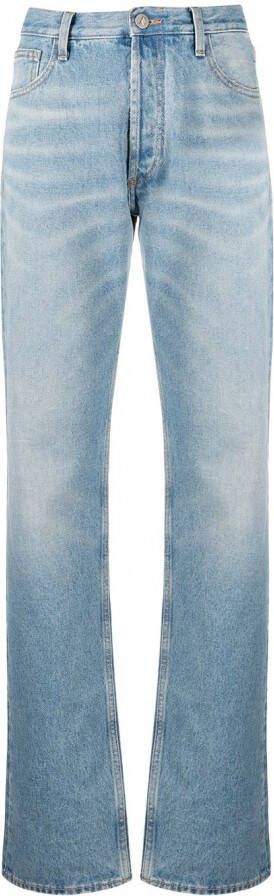 The Attico Jeans met stonewashed-effect Blauw