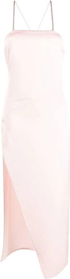 The Attico Jurk met gekruiste bandjes Roze