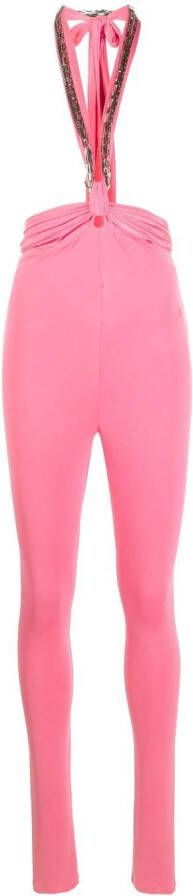 The Attico Legging met halsband Roze
