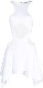 The Attico Uitgesneden mini-jurk Wit