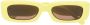 The Attico Marfa zonnebril met rechthoekig montuur Geel - Thumbnail 1