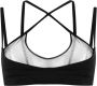 The Attico Top met mesh vlak Zwart - Thumbnail 1