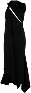 The Attico Mini-jurk met gekruist bandje Zwart