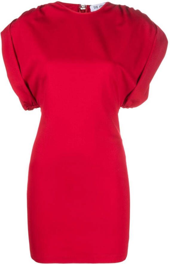 The Attico Mini-jurk met korte mouwen Rood
