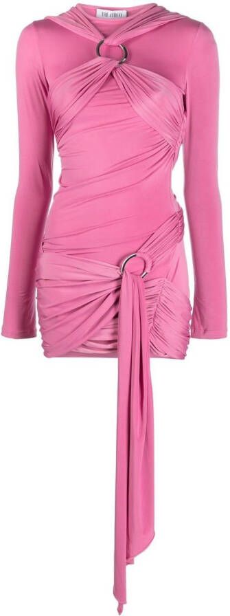 The Attico Mini-jurk met lange mouwen Roze