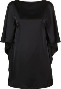 The Attico Mini-jurk met vleermuismouwen Zwart