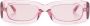 Linda Farrow Marfa zonnebril met rechthoekig montuur Roze - Thumbnail 1