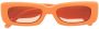 Linda Farrow Marfa zonnebril met vierkant montuur Oranje - Thumbnail 1