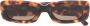 The Attico Minimarfa zonnebril met rechthoekig montuur Bruin - Thumbnail 1
