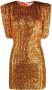 The Attico Mini-jurk verfraaid met pailletten Oranje - Thumbnail 1