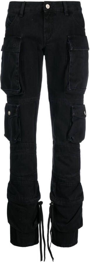 The Attico Straight jeans Zwart