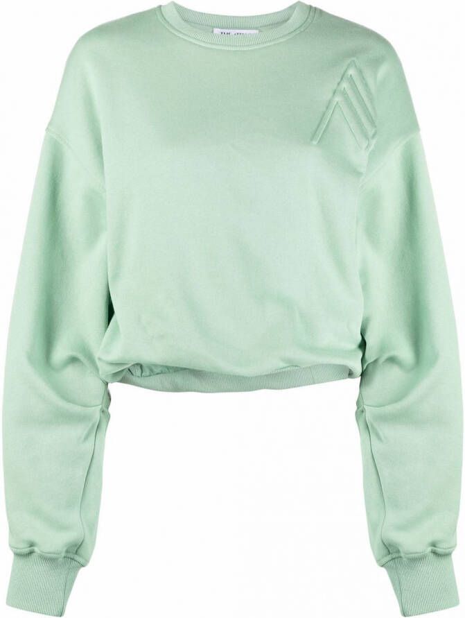 The Attico Sweater met verlaagde schouders Groen