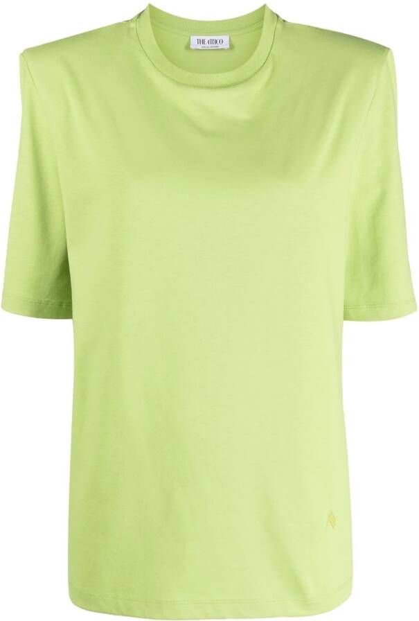 The Attico T-shirt met ronde hals Groen