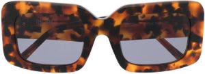 The Attico x Linda Farrow Jorja square-frame sunglasses Bruin