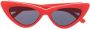 The Attico Zonnebril met cat-eye montuur Rood - Thumbnail 1