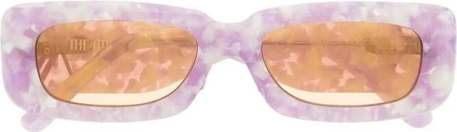 Linda Farrow x The Attico Mini Marfa zonnebril Paars