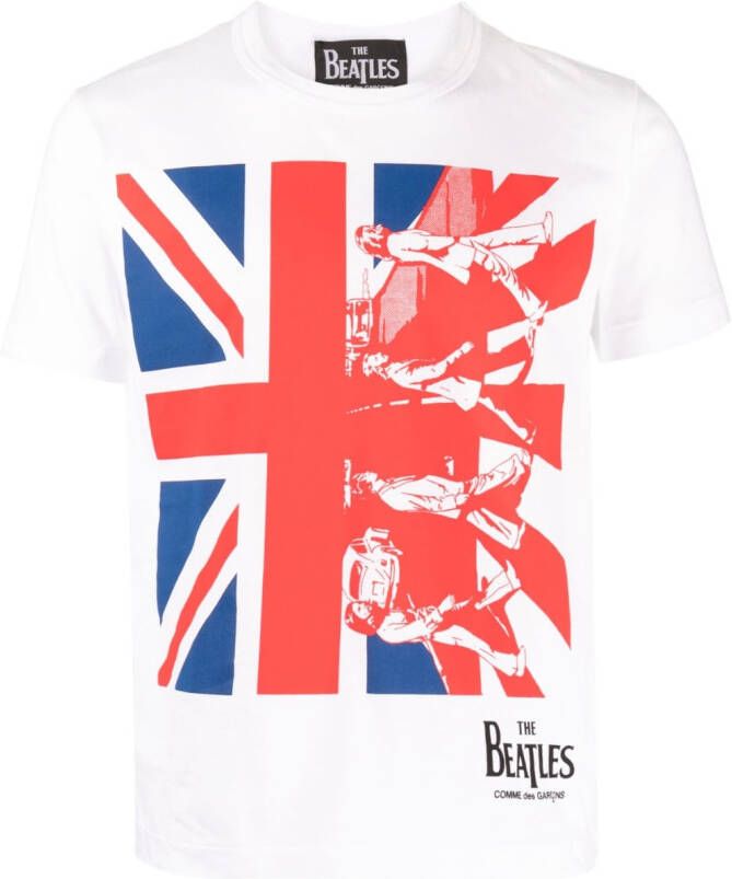 The Beatles X Comme Des Garçons T-shirt met print Wit
