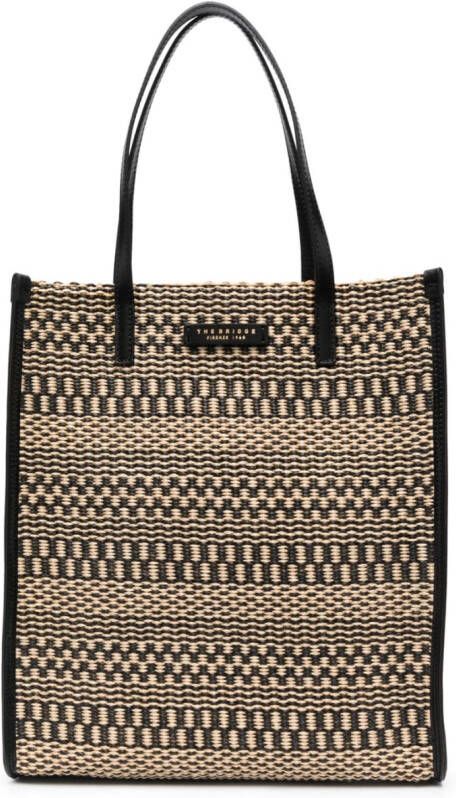 The Bridge Shopper met logopatch Beige