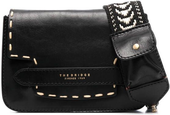 The Bridge Crossbodytas met logoprint Zwart