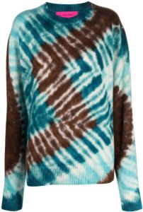 The Elder Statesman Trui met tie-dye print Blauw