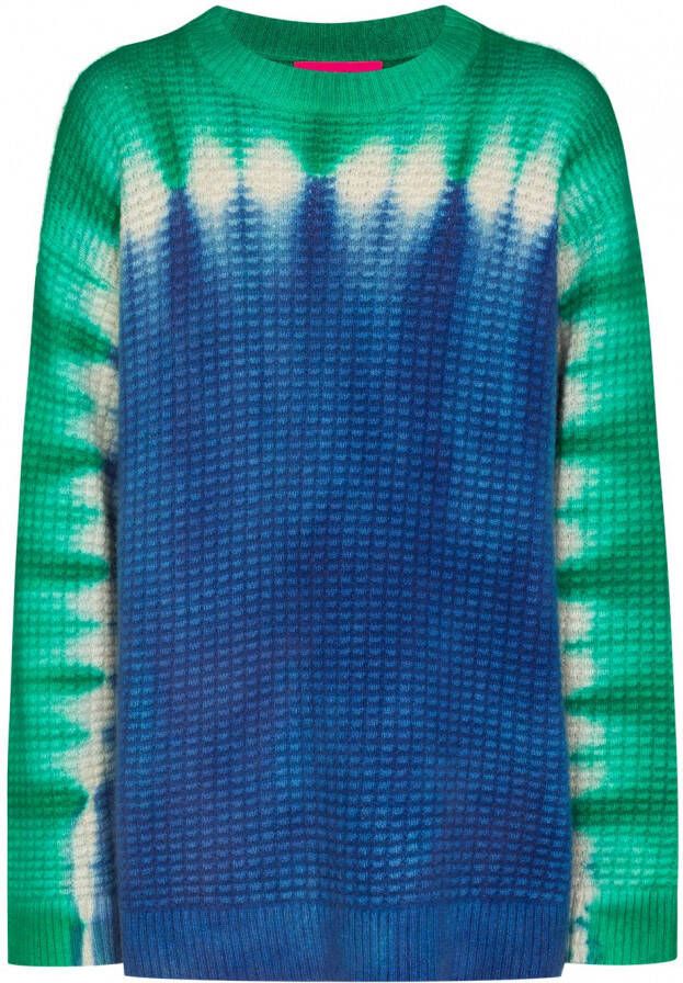 The Elder Statesman Trui met tie-dye print Blauw