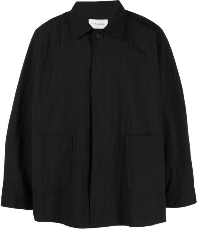 The Frankie Shop Shirtjack met steekzakken Zwart