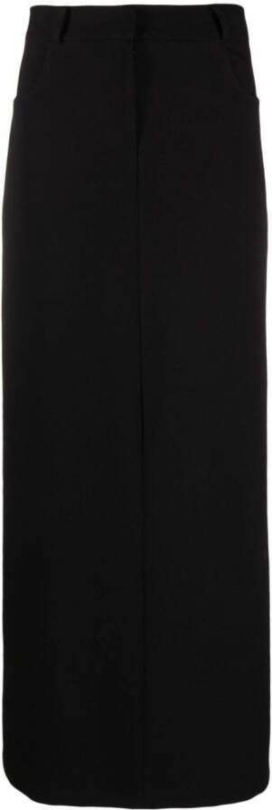 The Frankie Shop Malvo maxi kokerrok Zwart