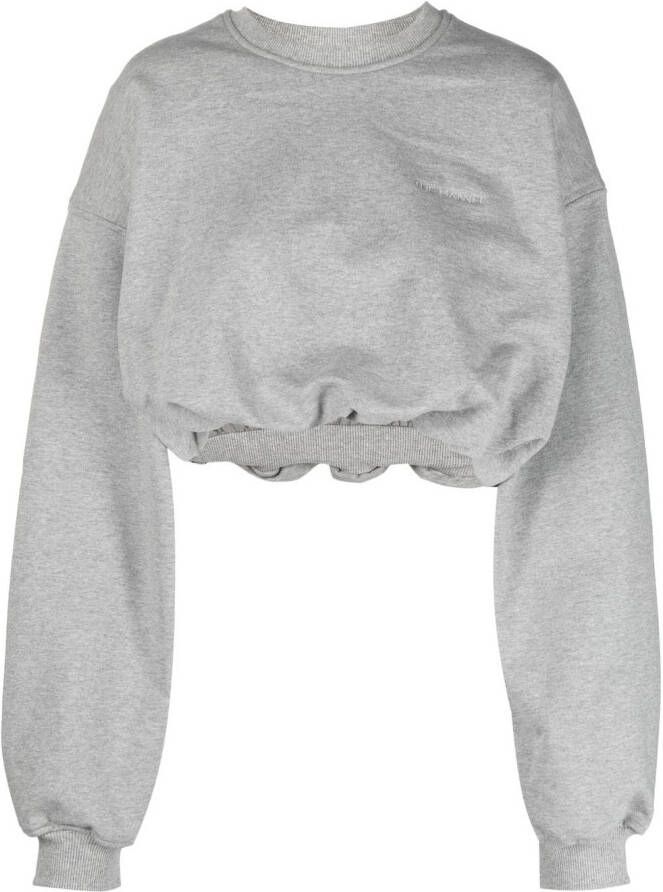 The Mannei Cropped sweater Grijs