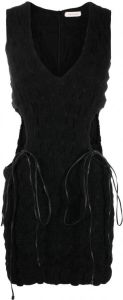 The Mannei Mini-jurk met uitgesneden detail Zwart