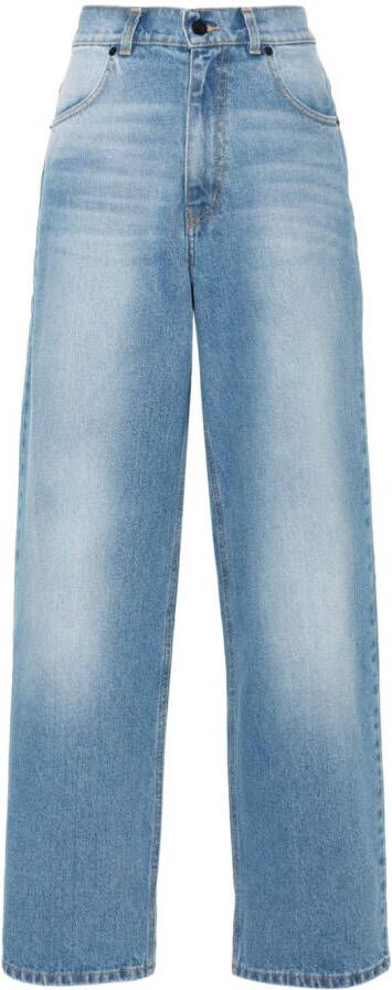 The Mannei Jeans met toelopende pijpen Blauw