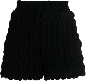 The Mannei Shorts met textuur Zwart