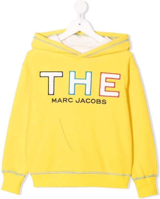 Marc Jacobs Kids Hoodie met logopatch Geel