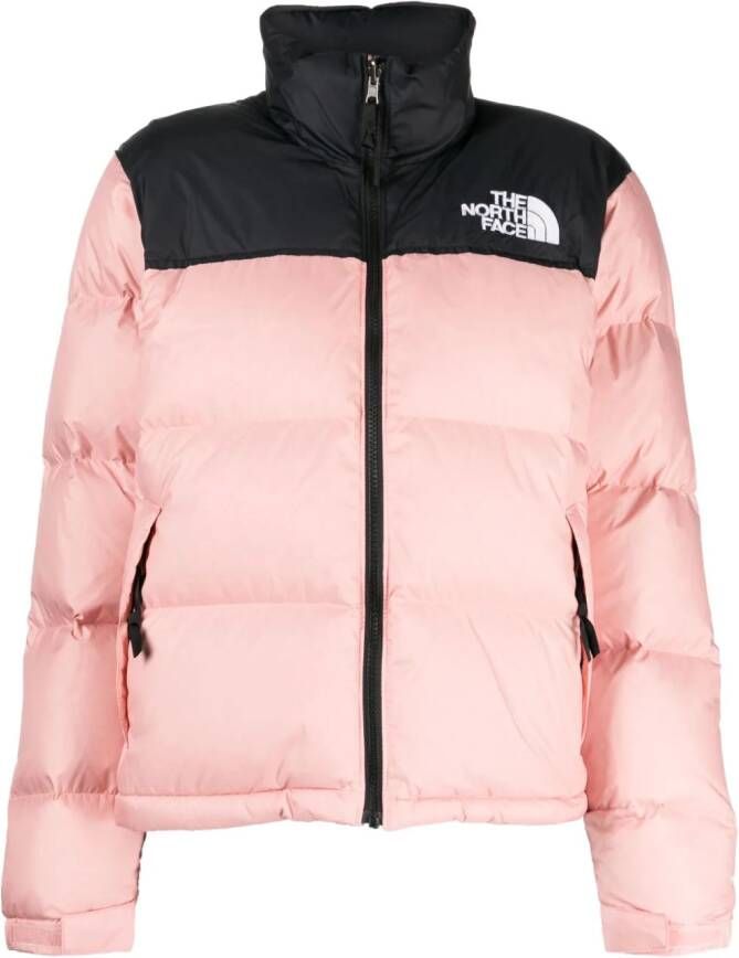 The North Face 1996 jack met logoprint Roze