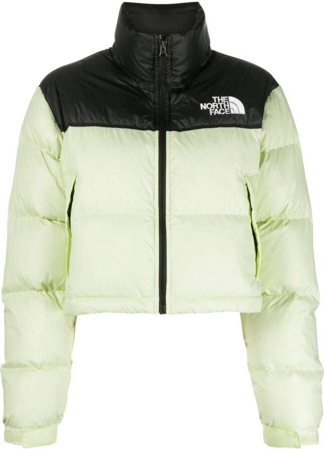 The North Face Cropped donsjack Groen