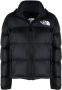 The North Face Donsjack met geborduurd logo Zwart - Thumbnail 1