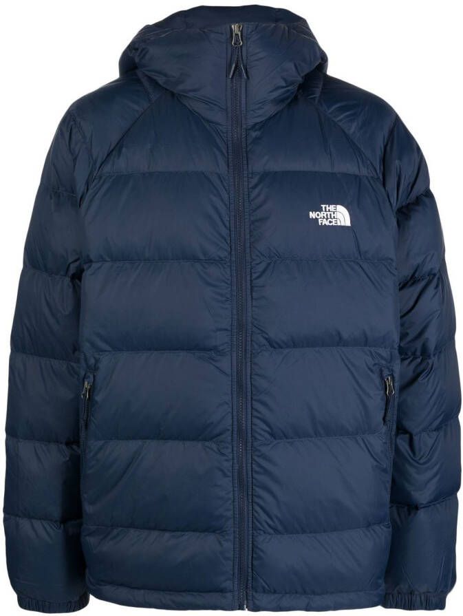 The North Face Gewatteerd jack met capuchon Blauw