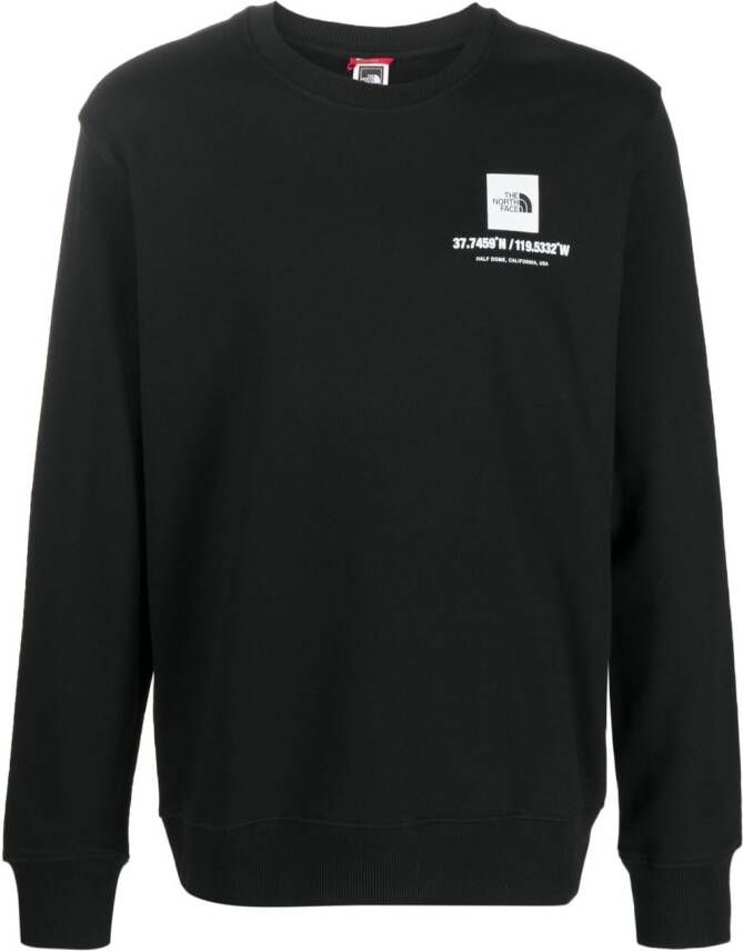 The North Face Katoenen sweater Zwart