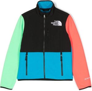 The North Face Kids Denali colour-block fleece jacket Zwart