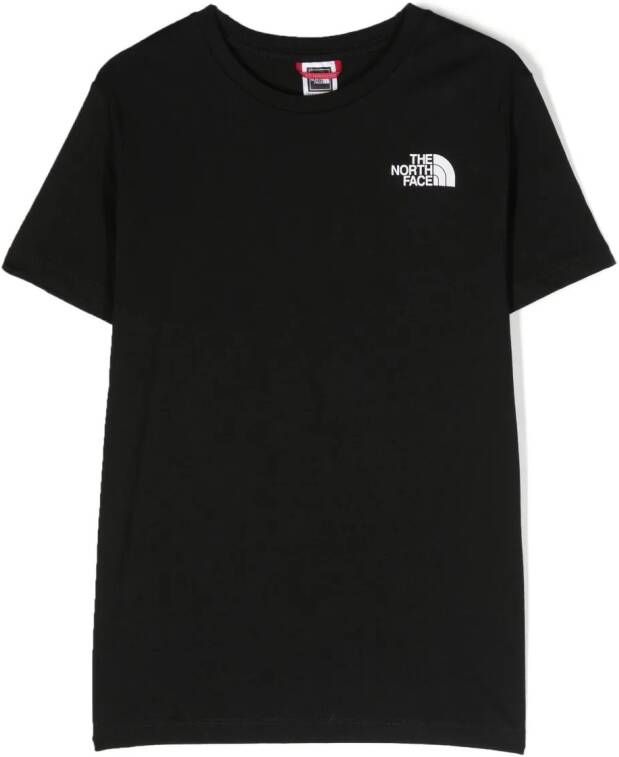 The North Face Kids T-shirt met logoprint Zwart