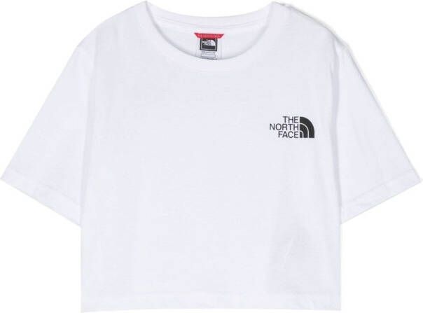 The North Face Kids T-shirt met logoprint Wit