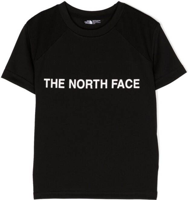 The North Face Kids T-shirt met logoprint Zwart