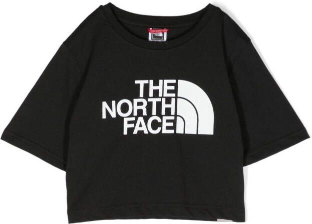 The North Face Kids T-shirt met logoprint Zwart